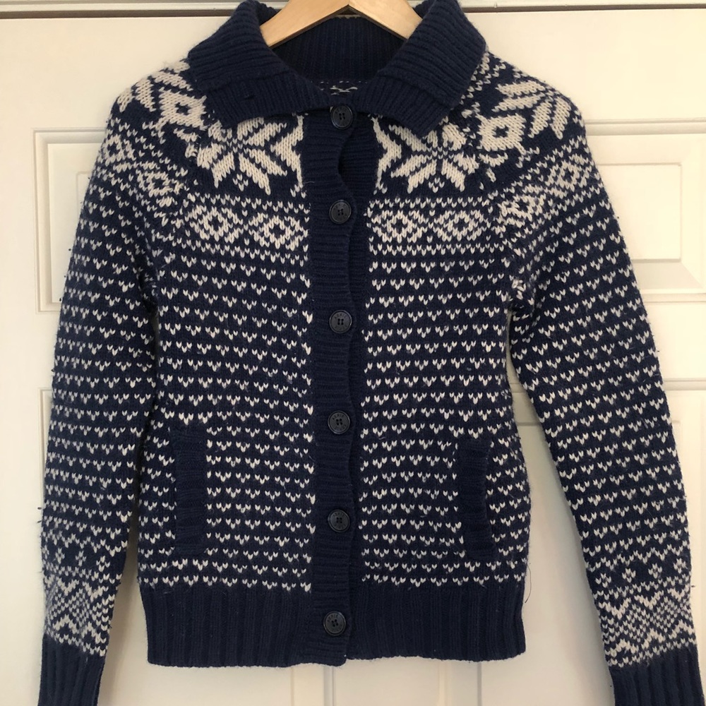 Wool sweater - winter pattern